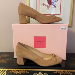 Tan Kate Spade Block Heels